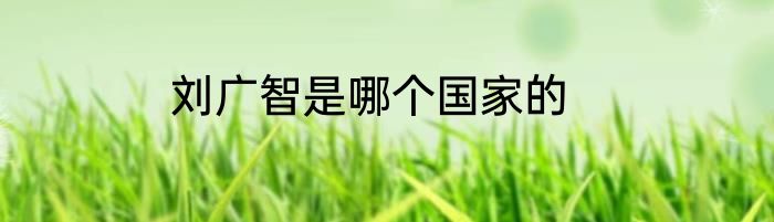 刘广智是哪个国家的