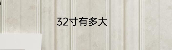 32寸有多大
