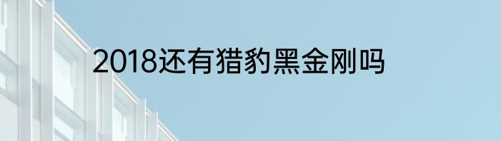 2018还有猎豹黑金刚吗