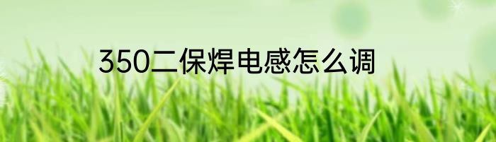 350二保焊电感怎么调