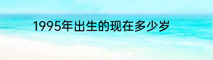 1995年出生的现在多少岁