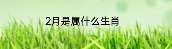 2月是属什么生肖