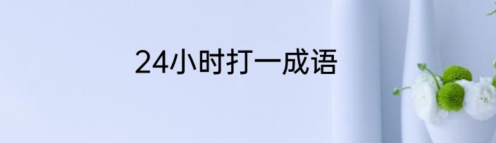 24小时打一成语