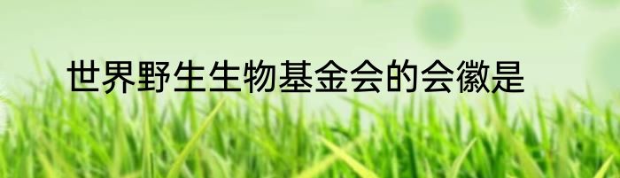 世界野生生物基金会的会徽是