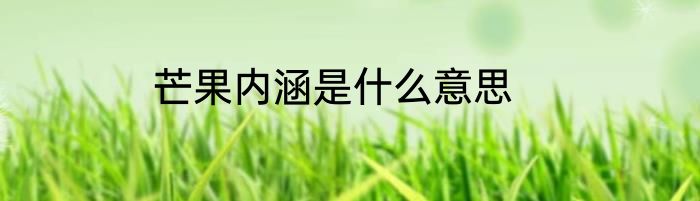 芒果内涵是什么意思