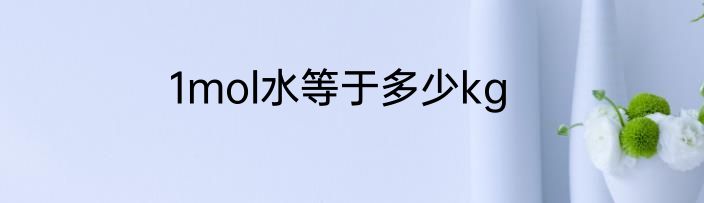 1mol水等于多少kg