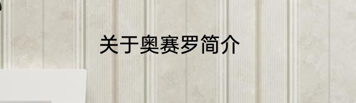 关于奥赛罗简介