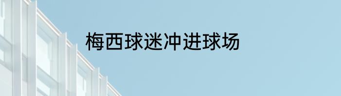 梅西球迷冲进球场