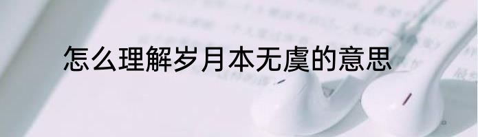 怎么理解岁月本无虞的意思