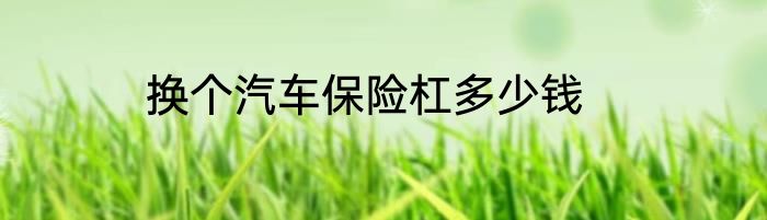 换个汽车保险杠多少钱