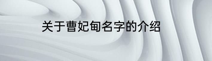 关于曹妃甸名字的介绍