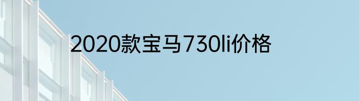 2020款宝马730li价格