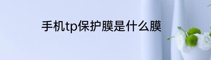 手机tp保护膜是什么膜