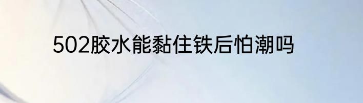 502胶水能黏住铁后怕潮吗