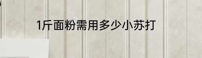 1斤面粉需用多少小苏打
