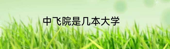 中飞院是几本大学