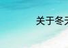 关于冬天的优美句子