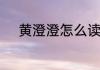 黄澄澄怎么读黄澄澄读音和解释