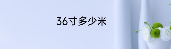 36寸多少米