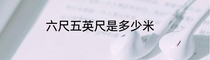 六尺五英尺是多少米