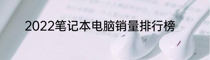 2022笔记本电脑销量排行榜