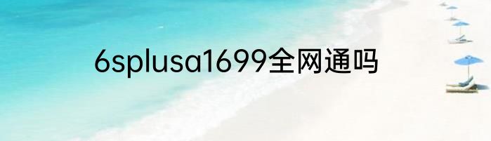 6splusa1699全网通吗