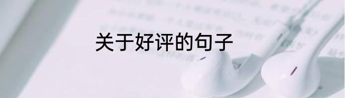 关于好评的句子