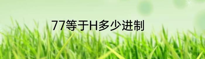 77等于H多少进制