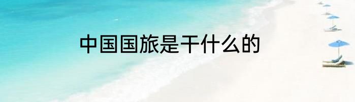 中国国旅是干什么的
