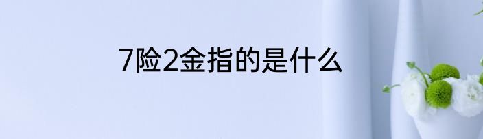 7险2金指的是什么