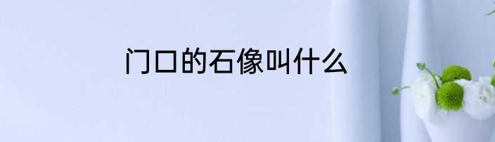 门口的石像叫什么
