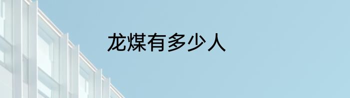 龙煤有多少人