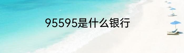 95595是什么银行
