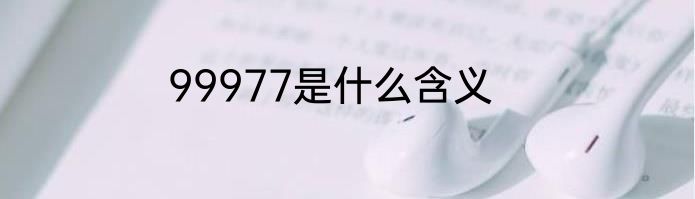 99977是什么含义