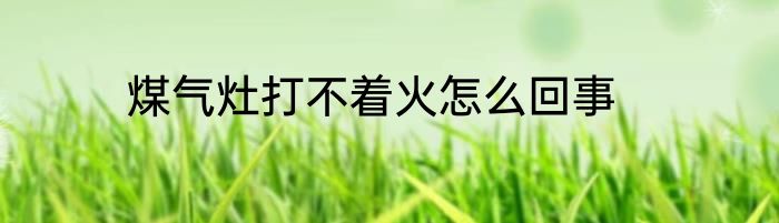 煤气灶打不着火怎么回事