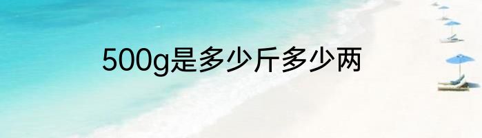500g是多少斤多少两