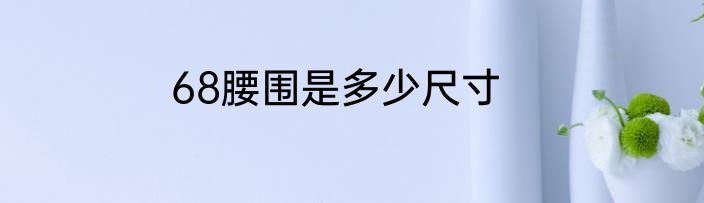 68腰围是多少尺寸