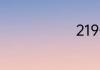 219什么意思