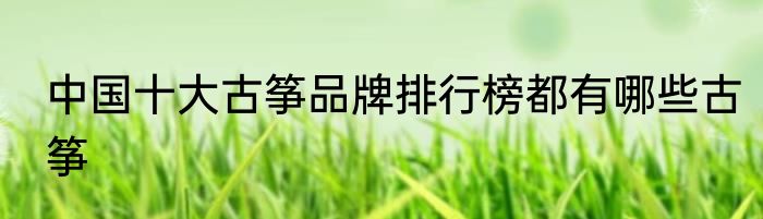 中国十大古筝品牌排行榜都有哪些古筝