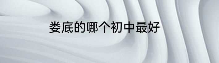 娄底的哪个初中最好