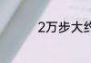 2万步大约等于多少公里