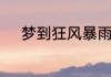 梦到狂风暴雨房屋倒塌自己没事
