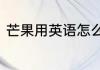 芒果用英语怎么说芒果的英文怎么读