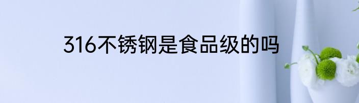 316不锈钢是食品级的吗