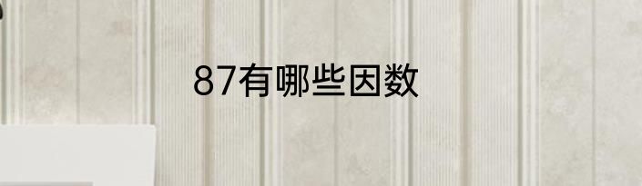 87有哪些因数