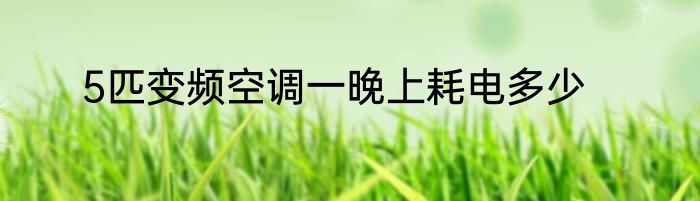 5匹变频空调一晚上耗电多少