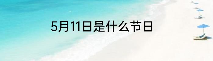 5月11日是什么节日