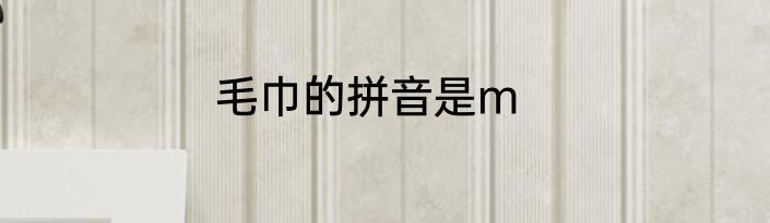 毛巾的拼音是m