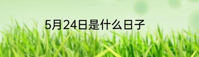 5月24日是什么日子