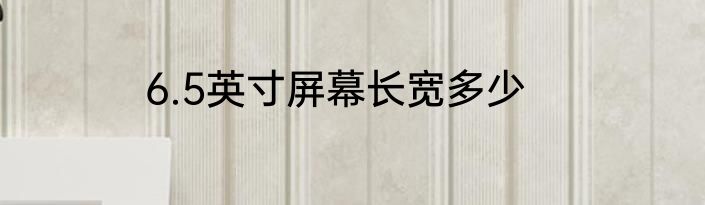 6.5英寸屏幕长宽多少